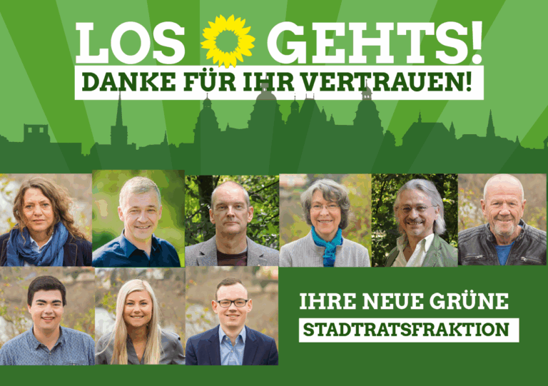 9 Grüne Stadträtinnen und Stadträte: Los geht’s!