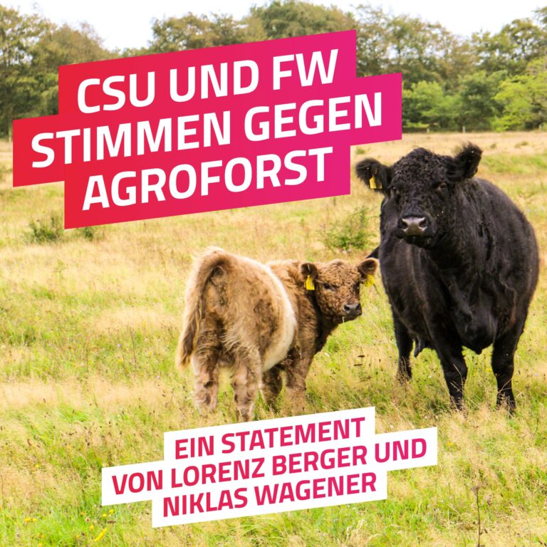 Agroforstforstwirtschaft im Bayerischen Landtag – Grüne Anträge werden abgelehnt.