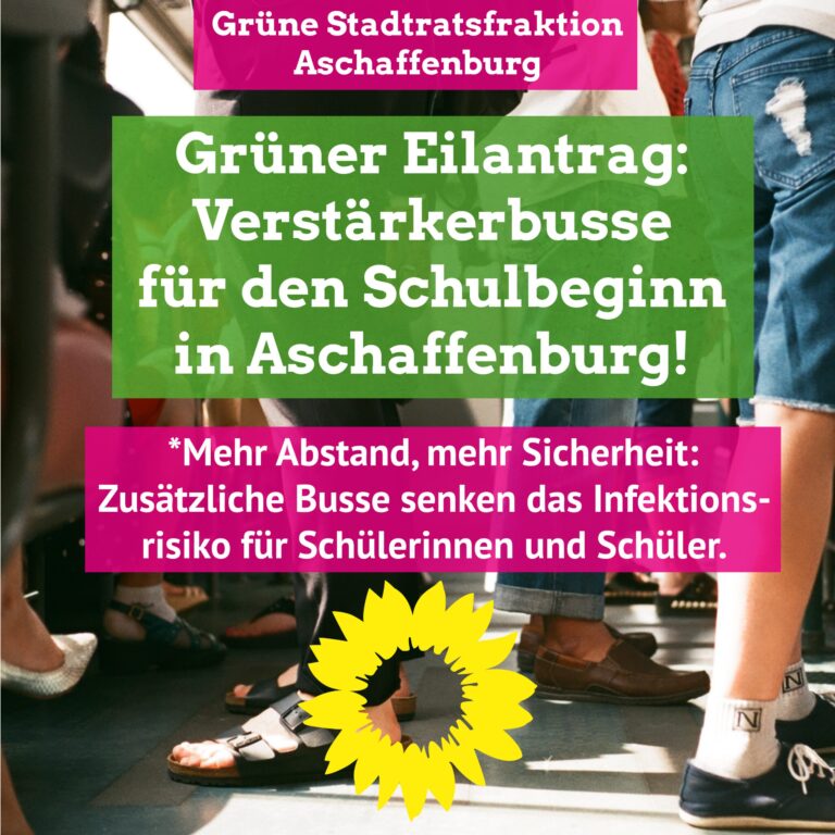 Mehr Busse für mehr Sicherheit – Grüner Eilantrag zum Schulbeginn.