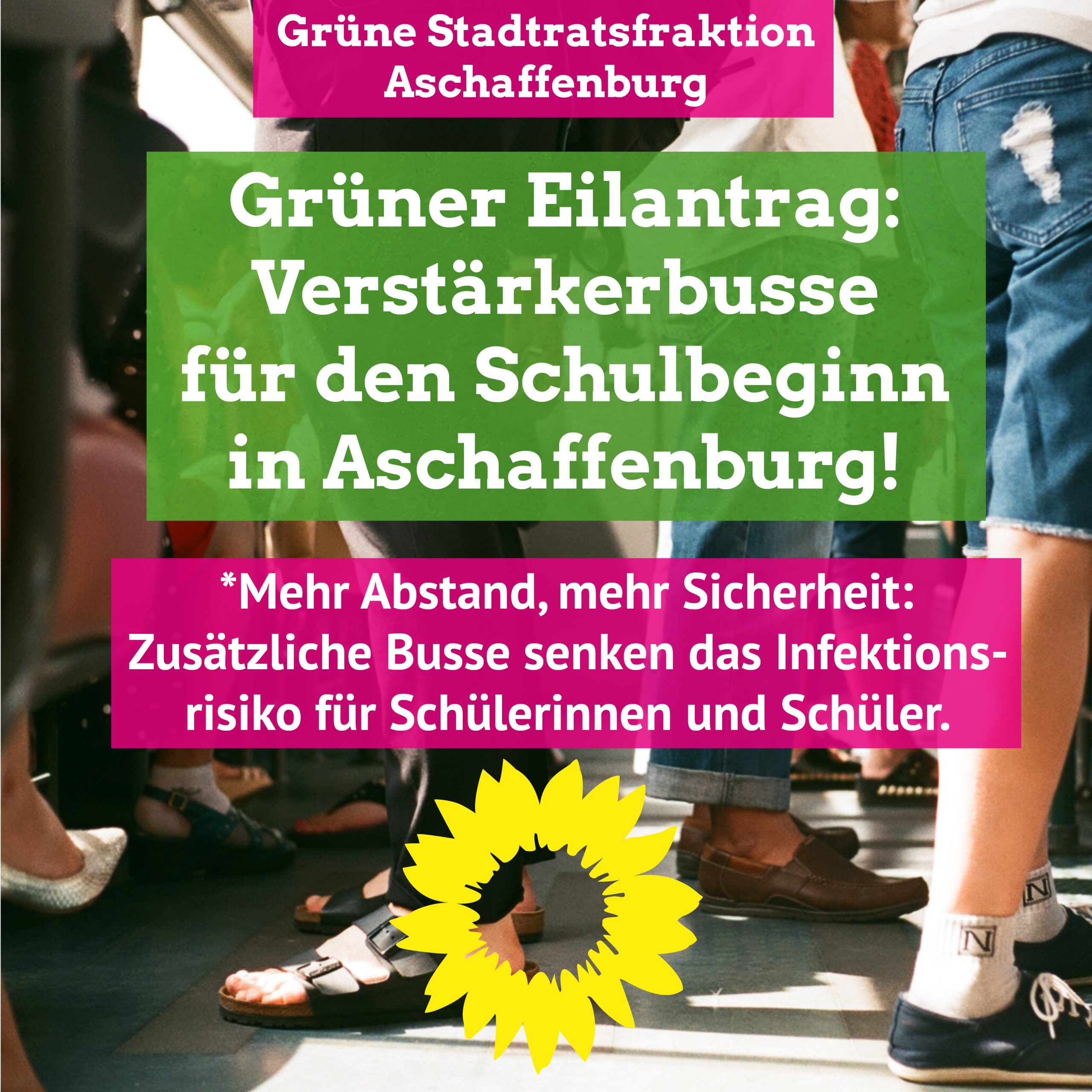 Mehr Busse für mehr Sicherheit – Grüner Eilantrag zum Schulbeginn.