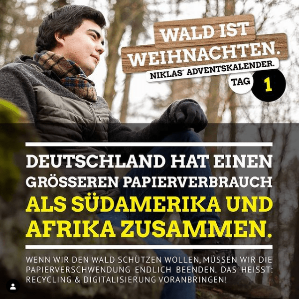 Start des Adventskalenders „Wald ist Weihnachten“