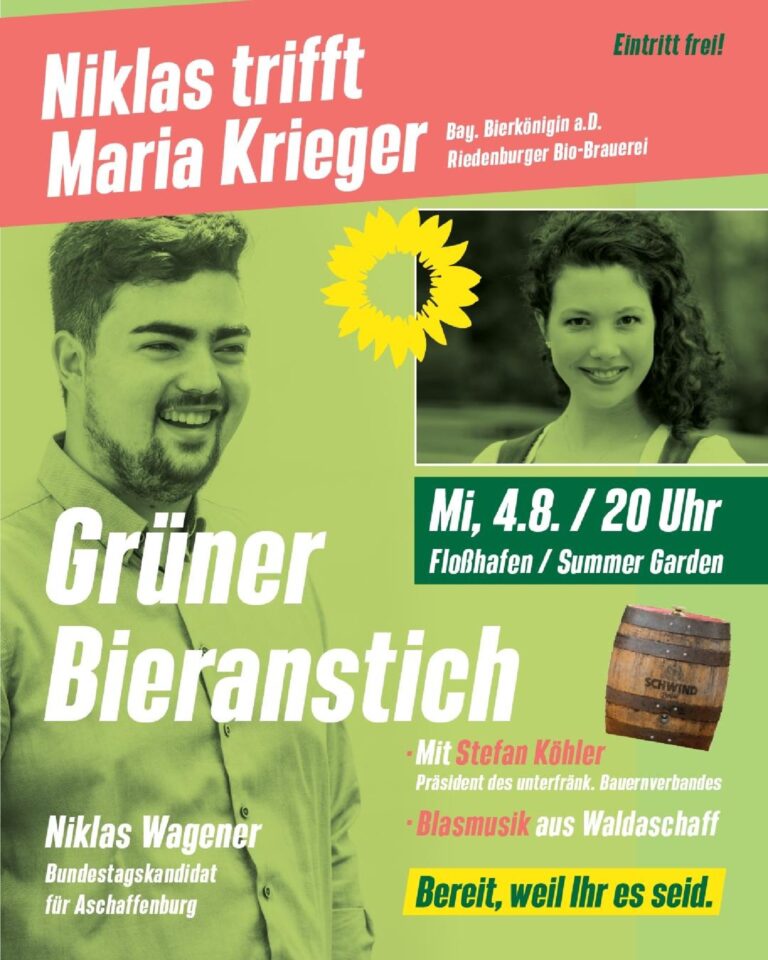 Grüner Bieranstich