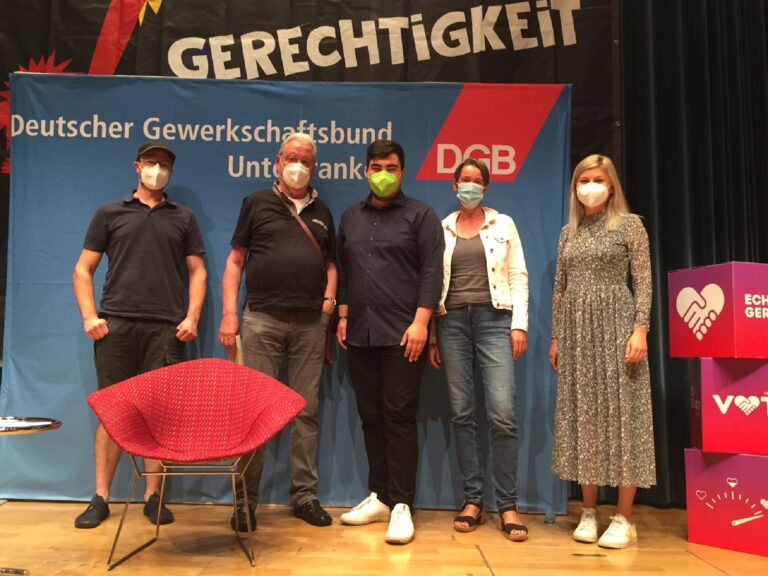 „Heißer Stuhl“ des DGB