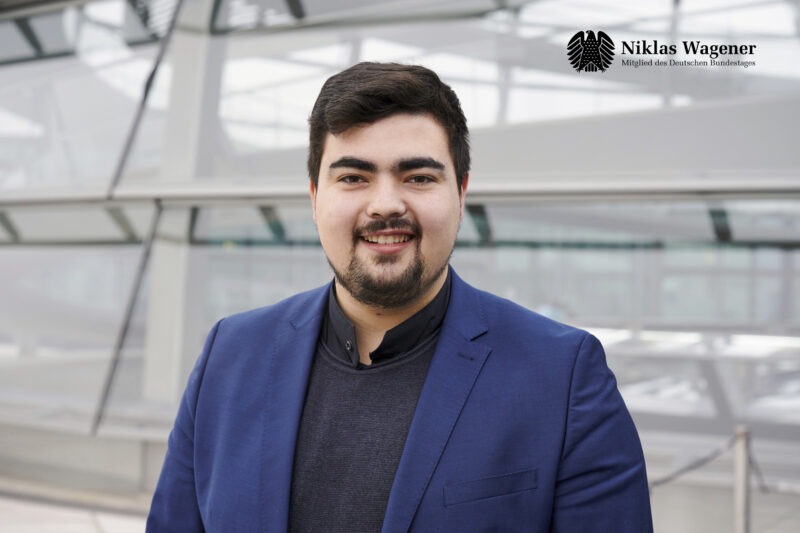 Niklas Wagener Mitglied des Deutschen Bundestages