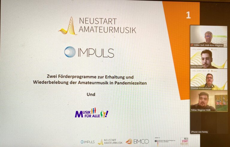 Förderung für Musikvereine – Letzte Informations-Veranstaltung in diesem Jahr