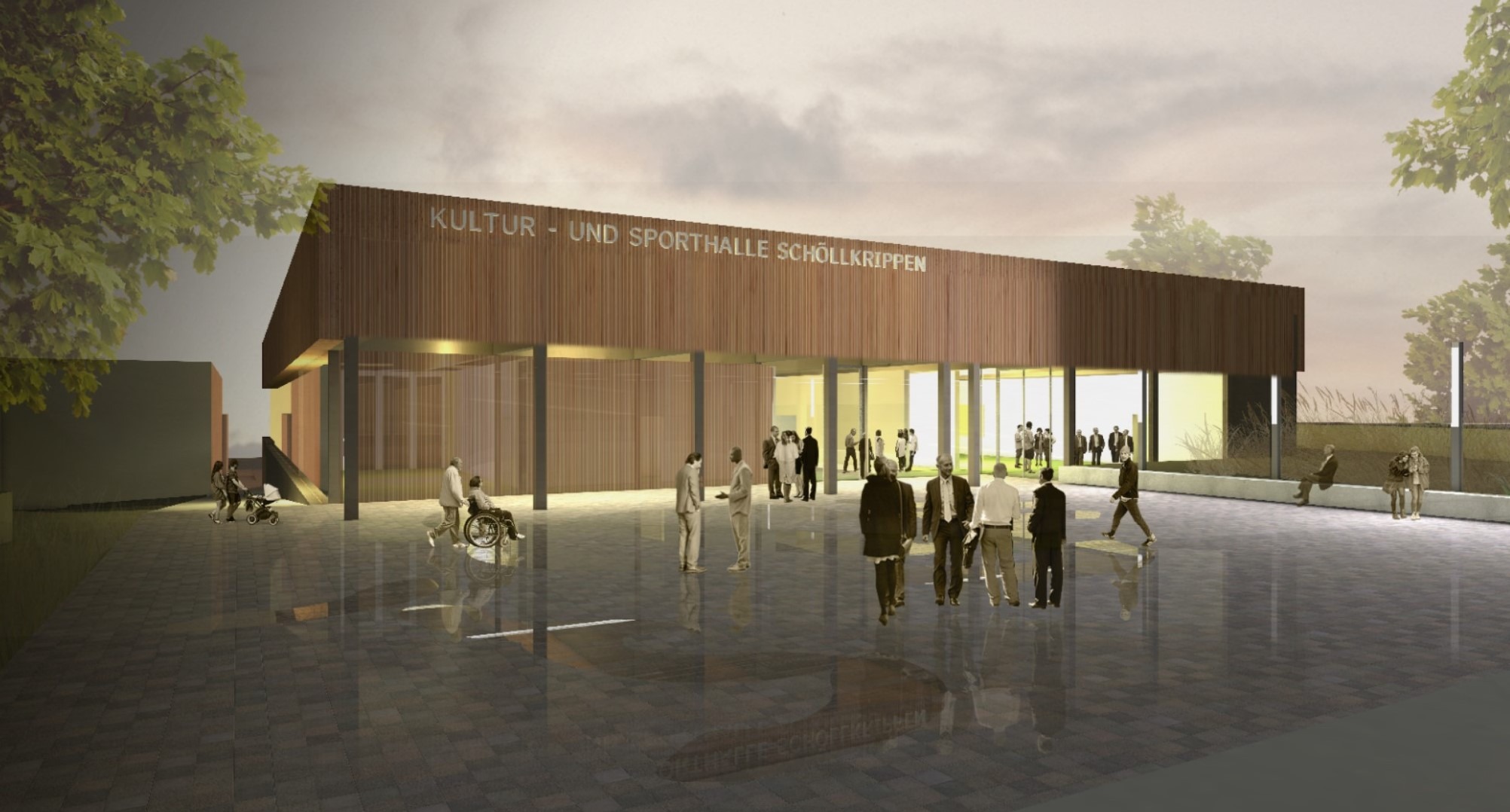 Förderbewilligung für eine Mehrzweckhalle in Schöllkrippen