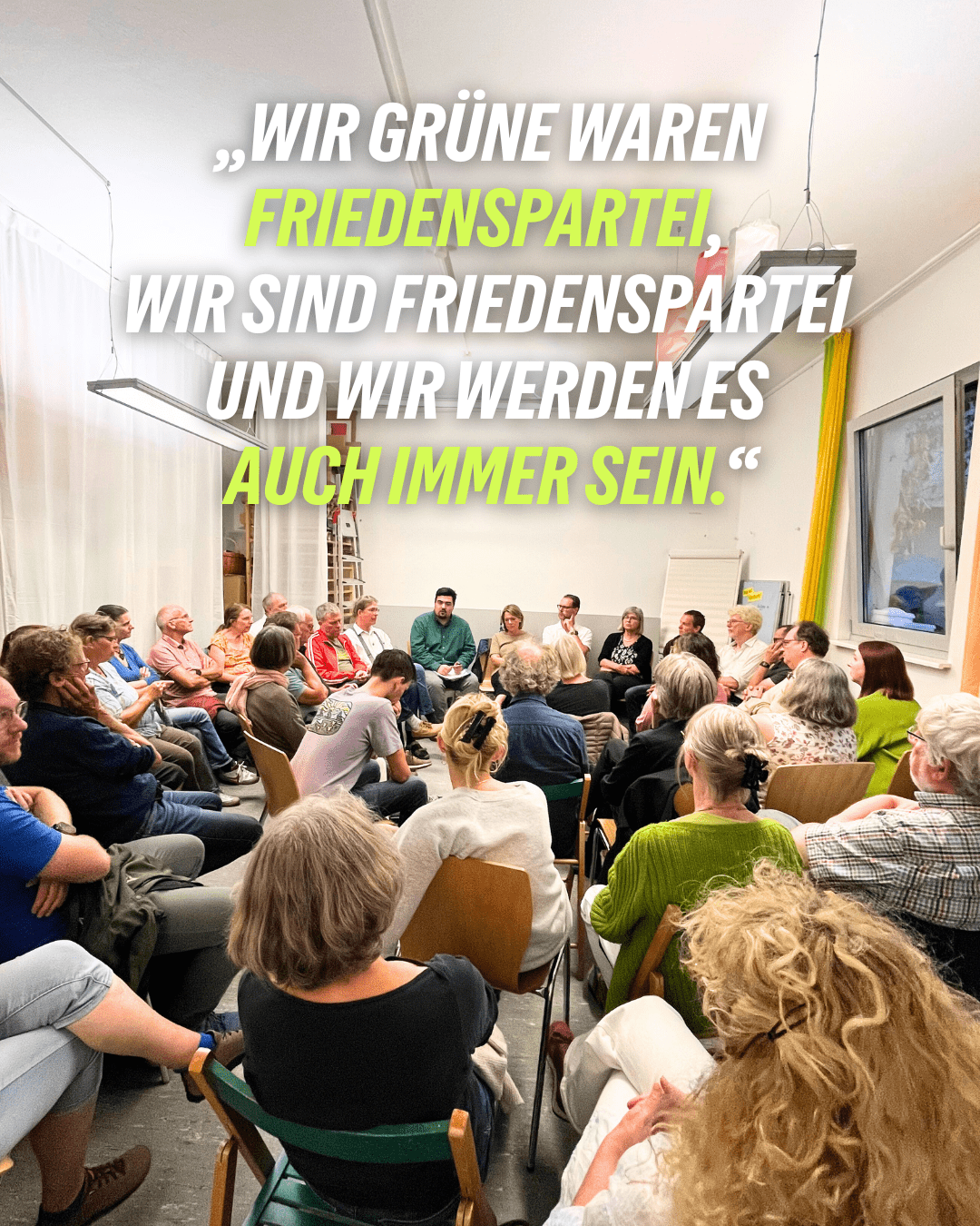 Frieden in unsicheren Zeiten – Grüne im Gespräch