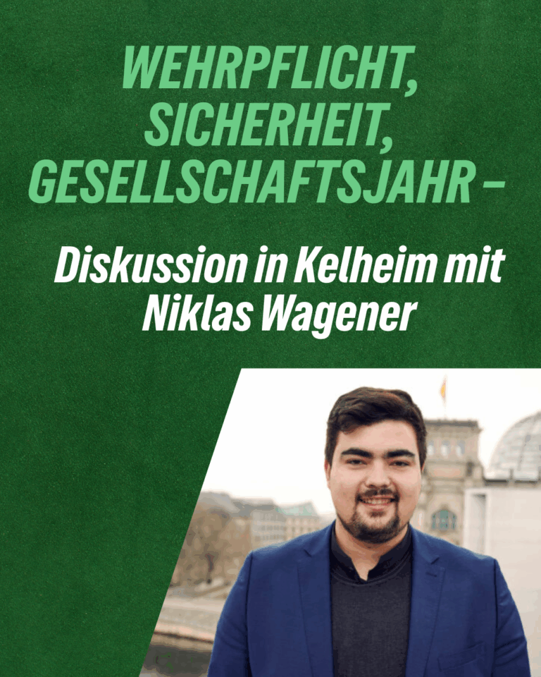 Wehrpflicht, Sicherheit, Gesellschaftsjahr – Diskussion in Kelheim mit Niklas Wagener