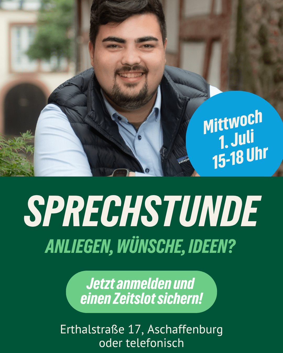 Sprechstunde für Bürgerinnen und Bürger